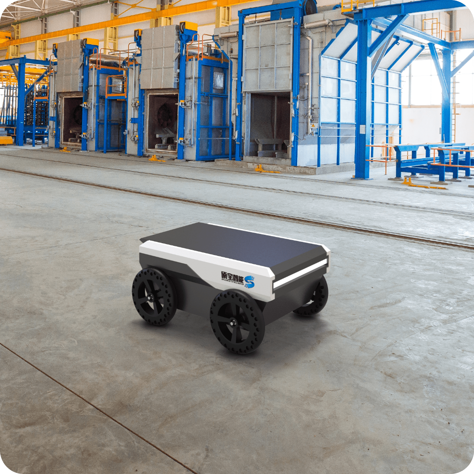 硕宝智能轮式教育机器人场景图