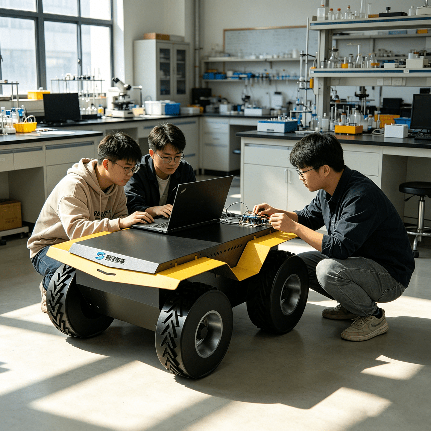 科研四驱无人车平台