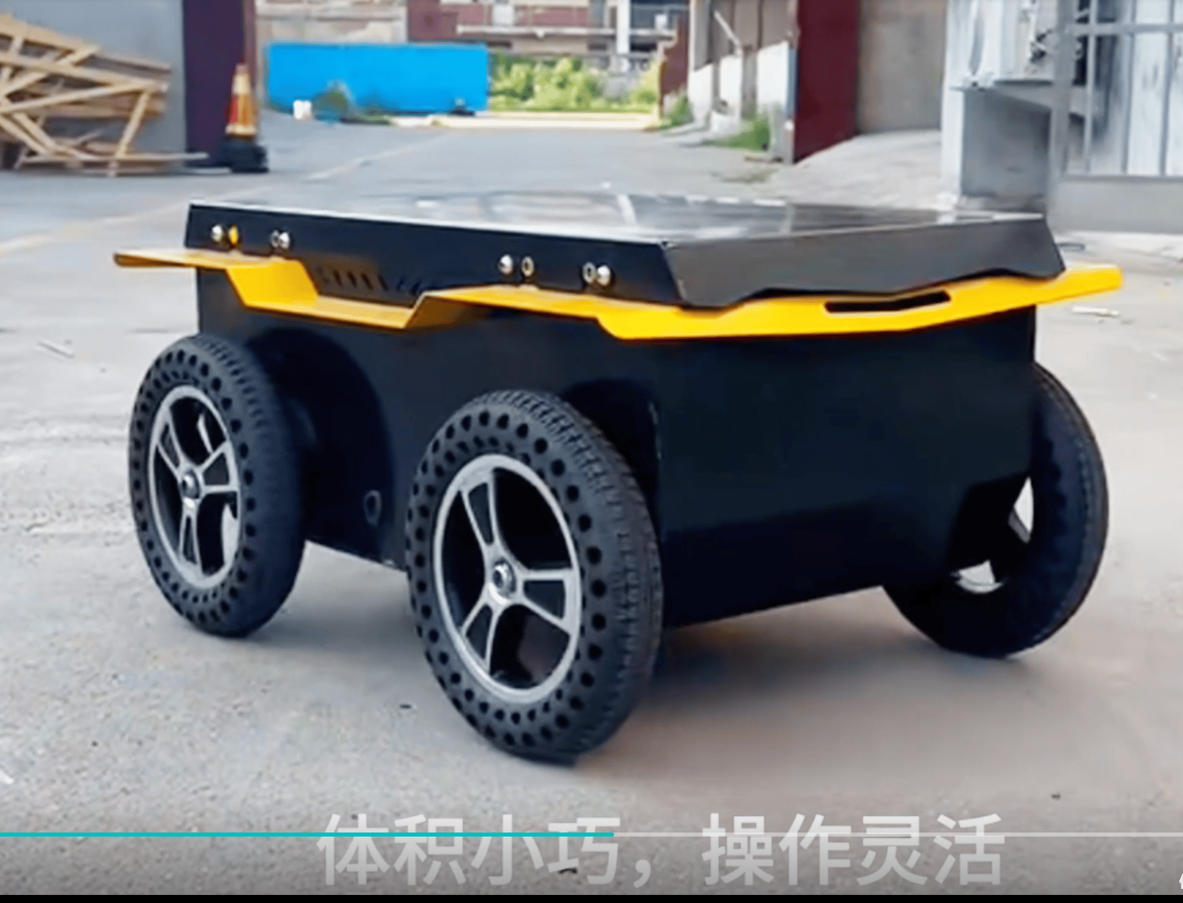 迷你差速四驱机器人底盘发货前测试